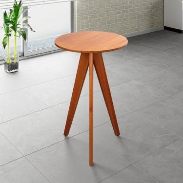 Imagem de Mesa Bistrô Alta em 100% Madeira Maciça Nápoles Espresso Móveis