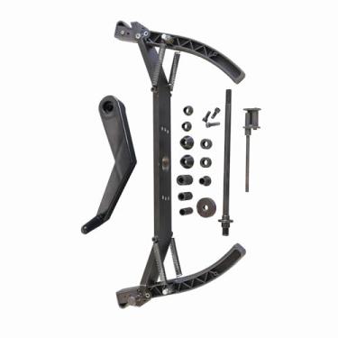 Imagem de RebarTech Adaptador de motocicleta para máquina balanceadora de roda de eixo de 36 mm e 40 mm, ferramenta de equilíbrio de pneus de motocicleta, braçadeira de pneu de motocicleta, (tamanho do eixo: 16