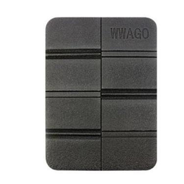 Imagem de Almofada de assento dobrável para uso externo – Almofada de assento portátil isolada à prova d'água, acampamento, caminhada, piquenique, pesca (preto)