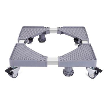 Imagem de Suporte móvel para máquina de lavar, base móvel para secadora com ajuste de altura, base móvel universal