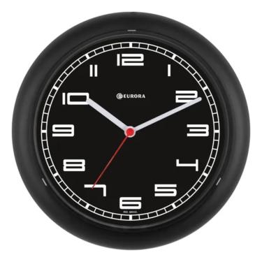 Imagem de Relogio de Parede Preto Eurora 6521 034
