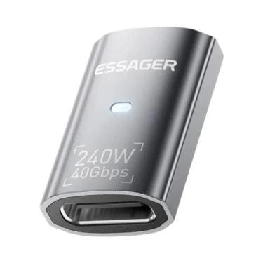 Imagem de Adaptador USB4.0 OTG 40Gbps Com Carregamento Rápido De 240W, Conversor