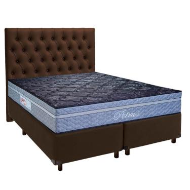 Imagem de Kit Cama Box + Cabeceira + Colchão Queen Molas Ensacadas - Petrus - Paropas