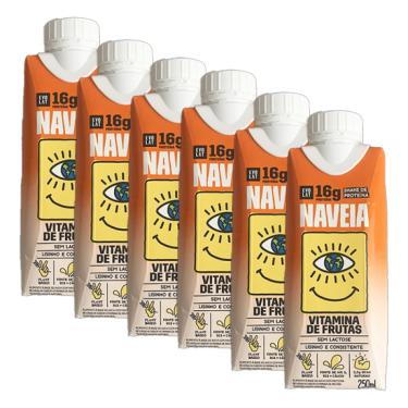 Imagem de Kit 6X: Shake Proteico Vegano Vitaminas de Frutas Naveia 250ml