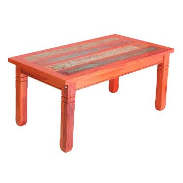 Imagem de Mesa De Jantar 1,6 M Madeira Maciça Com Pátina