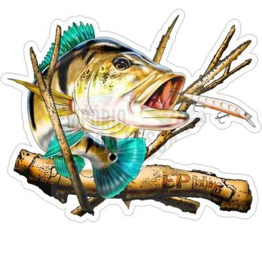 Imagem de Adesivo Peixes EP Fishing Pequeno (aproximadamente 15x12cm)