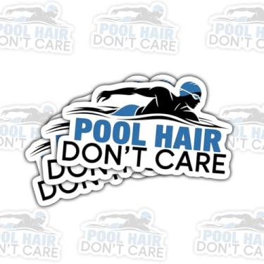 Imagem de 3 adesivos de vinil com citação esportiva de natação engraçados para laptop, caderno, diário, garrafa de água, para-choque de carro, presente para adolescentes, membros da equipe de natação