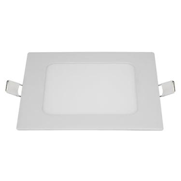 Imagem de Painel Led de Embutir Quadrado 12x12cm 6W 6.500K Amarela - Blumenau Iluminação