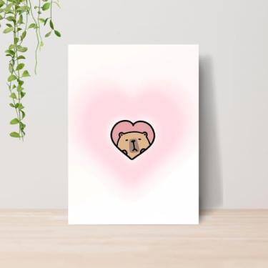 Imagem de Genérico, Quadro Capivaras Fofas A4 | Placa MDF 014