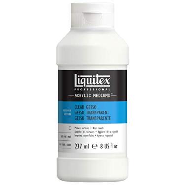Imagem de Liquitex Profissional Branco Gesso Superfície Prep Médio, Gesso transparente, Branco, 8oz, 1