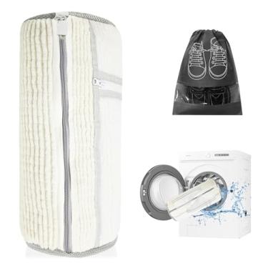 Imagem de Bolsa para máquina de lavar sapatos, Branco esbranquiçado - pacote com 1, 15.35''*7.48''*7.72'', Saco para lavar sapatos na máquina de lavar
