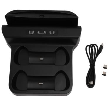 Imagem de Pilipane Estação de carregamento para portal, controle remoto, 3 em 1, suporte para carregador com adaptador tipo C e indicador LED