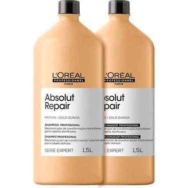 Imagem de Loreal Absolut Repair Kit Shampoo 1,5L + Condicionador 1,5L