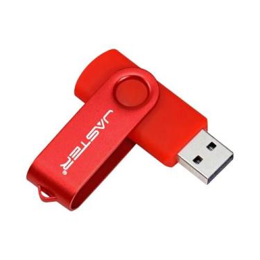 Imagem de Pen Drive USB 3.0 Colorido Rotativo 64GB 32GB Chaveiro Preto Azul Verm