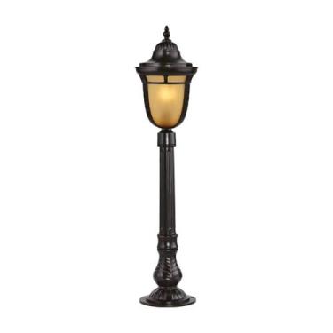 Imagem de Poste de Jardim Colonial Dom Pedro II Preto 80cm 1E27 - GALAXY LED