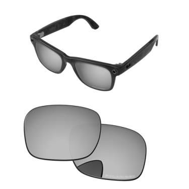 Imagem de PapaViva Lentes de substituição para óculos Ray-Ban Meta Wayfarer Gen 2 RW4012 50 mm AI - fotocromático, anti-embaçamento e anti-luz azul, Cromado, prata, RW4012 50mm