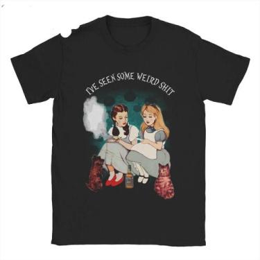 Imagem de Camiseta Feminina Alice no País das Maravilhas - Manga Curta, Algodão 