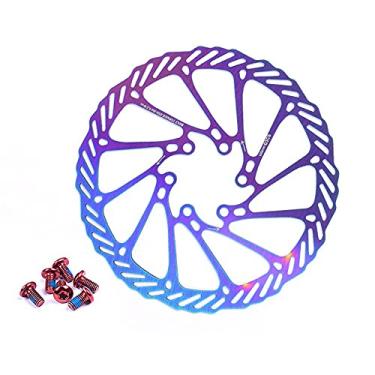 Imagem de Disco de Freio a para Bicicleta Aço Inoxidável com 6 Parafusos Estrada Mountain Bike e BMX