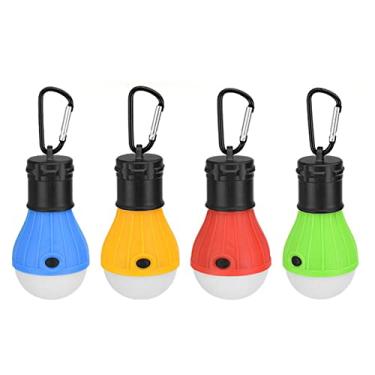 Imagem de Luz de Teto Portátil LED para Barraca Lâmpada Camping com Gancho Clip Bateria Powered Luzes Emergência Caminhada Pesca Interrupção Energia
