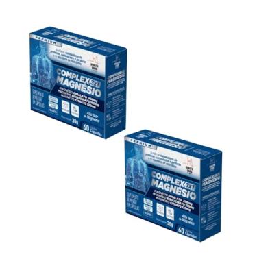 Imagem de Kit Com 2 Complex Magnésio 3 Em 1 Health Labs – 60 Cápsulas Cada - Magnésio Dimalato, Treonato E Quelato