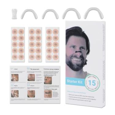 Imagem de Expansor Nasal Com Tira Clipe Magnético Dilatador Anti Ronco Congestão Melhora Sono Respiração Esportes