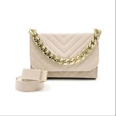 Imagem de Bolsa Clutch Festa Haldrys Detalhes Alça Dourada Fixa e Alça Removivel