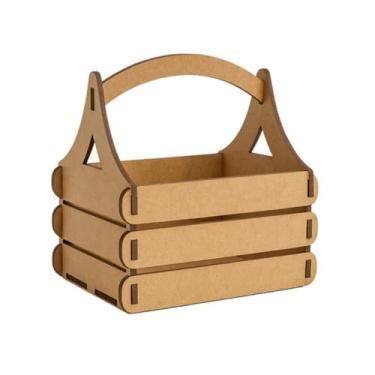 Imagem de Cestinha de Feira MDF Datas Especiais Caixote Engradado Presentes (5)