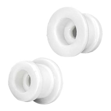 Imagem de HHZL Kit de bucha de cabo de câmbio de 2 peças, kit de bucha de câmbio de transmissão DG9Z-7K340-A Kit de reparo de alavanca de conector para Ford Edge Explorer Endura Escape Hybrid Focus MK(branco)