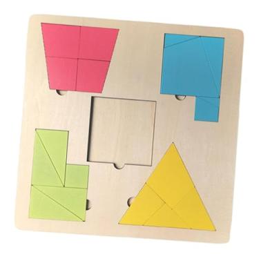 Imagem de menolana Quebra-cabeça Tangram de Viagem com Blocos de Padrões, Encaixe Geométrico, Diversão, Colorido, Interativo, Quebra-cabeça de Formas, Desafio Mental