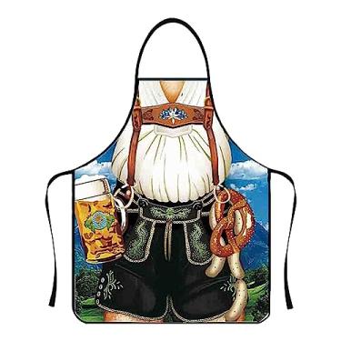 Imagem de avental alemão do partido | Oktoberfest à prova óleo para fantasia festa alemã Oktoberfest | Avental inovador para mulher, avental engraçado para cozinha, churrasco, Hoghaki