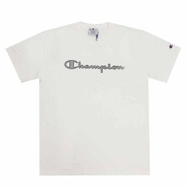 Imagem de Camiseta Champion Athletic Lev Script Metal - Creme (Off White)-Masculino
