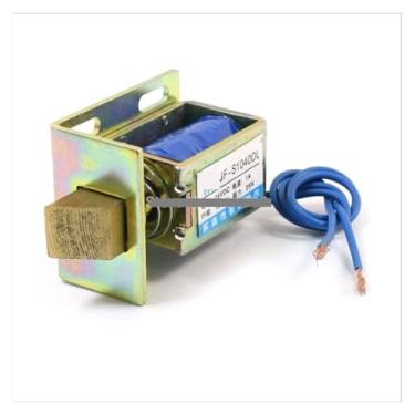 Imagem de Eletroímã de solenoide de fechadura de porta 12V DC 1A 10 mm Curso 25N 2,5 kg 2,5 kg Força Estrutura Aberta Tipo JF-S104DL