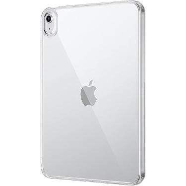 Imagem de PAIDAAR Capa transparente para iPad 7/8/9, 10,2 polegadas [não amarela] [proteção de grau militar de 3 metros] Capa transparente protetora antiarranhões com acrílico rígido (traseira) + amortecedor de