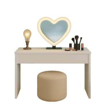 Imagem de Penteadeira Pequena com Gaveta 90cm – Console Camarim para Quarto(BRANCO)
