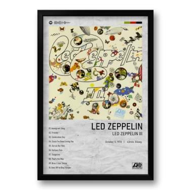 Imagem de Quadro Álbum Spotify Led Zeppelin III - 40x60cm