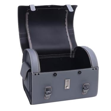 Imagem de aqxreight Bolsa Traseira para Motocicleta à Prova d'água 29,5L de Grande Capacidade de Liberação Rápida Bolsa de Armazenamento para Assento Traseiro de Motocicleta Com Bloqueio de Senha, Costura de