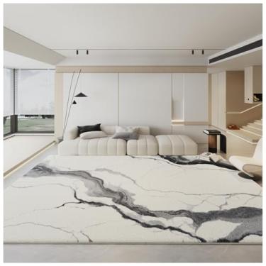 Imagem de SPXMQSS Tapetes de chão para sala de estar, tapete grande antiderrapante para quarto, tapete lavável imitação de caxemira resistente ao desgaste, para quarto, sala de jantar, escritório D 200 x 300 cm