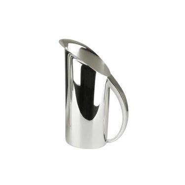 Imagem de Jarra Oval para Água Saint James Infinity em Prata, 1,3 Litro, Luxo e Elegância para Mesa