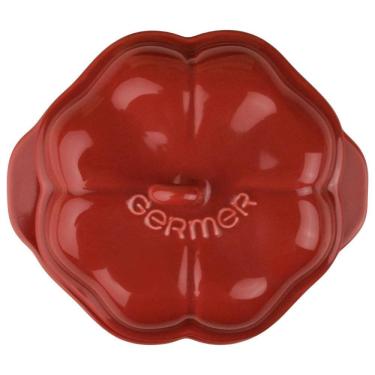 Imagem de Cocotte Pimentão Vermelho 340 ml com Tampa Germer Porcelanas