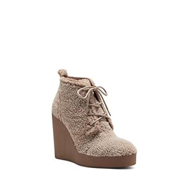 Imagem de Jessica Simpson Bota feminina Mesila Wedge, Escuro natural, 9