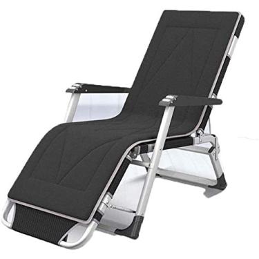 Imagem de YYBOES Espreguiçadeiras leves, dobráveis, espreguiçadeiras, espreguiçadeiras, cadeiras reclináveis de jardim, cadeira de acampamento, dobrável, reclinável, portátil, para jardim, metal, presente