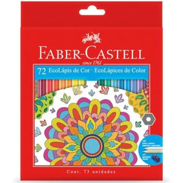 Imagem de Lapis de cor, Faber-Castell, Ecolápis 72 cores,Multicor