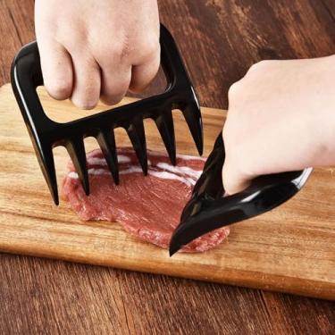 Imagem de Garra trituradora de carne de plástico resistente – Ferramenta de churrasco para carne de porco desfiada e frango, serve para churrasqueiras e fornos de cozimento lento