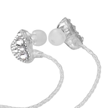 Imagem de Generic Fones de Ouvido Intra-auriculares Com Monitor, Fones de Ouvido IEM Estéreo HiFi Com Driver Dinâmico de 10 Mm, Cabo Removível de Equalização de 3 Frequências, Fones de Ouvido