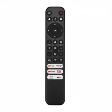 Imagem de Controle remoto TCL Google TV Voice – Controle Bluetooth RC813 com 6 teclas de atalho, compatível com TCL série Q6/Q7/QM8/S3/S4 (não aplicável à TV Roku)