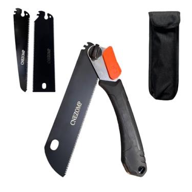 Imagem de CNEZOMP Serra de tração de borda dupla para corte nivelado, compatível com madeira macia, ferramenta de corte de cunha de cavilha