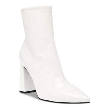 Imagem de Wild Pair Bota feminina de salto bloco Iloise, Patente branca, 40