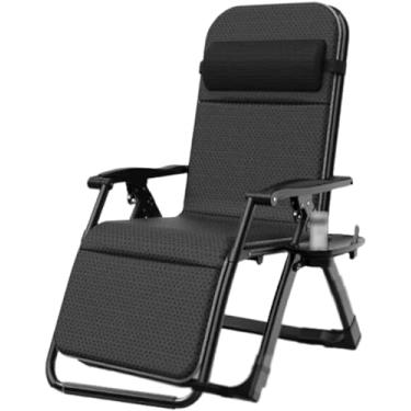Imagem de SNCIDSGE Cadeiras portáteis ajustáveis cadeira reclinável dobrável cadeira de descanso ajustável com almofada removível macia (E)