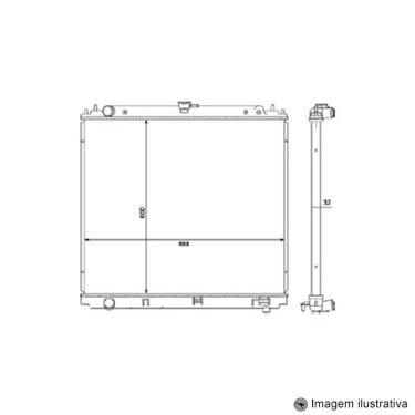 Imagem de Radiador Frontier 2.5 07/14 Pathfinder 2.5 06/09 com Ar / Automatico / Manual / Alumini...