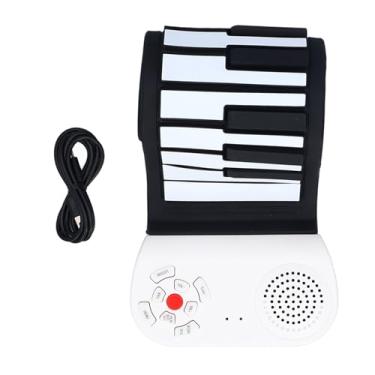 Imagem de Alomejor Piano Portátil, 49 Key Roll Up Piano, Teclado de Silicone Dobrável Com Carregamento USB e Elétrico Portátil de Alto -falante para Crianças Prática para Crianças Iniciantes